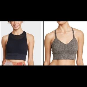 Sports Bras Crop Longline High Neck Top